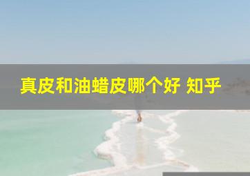 真皮和油蜡皮哪个好 知乎